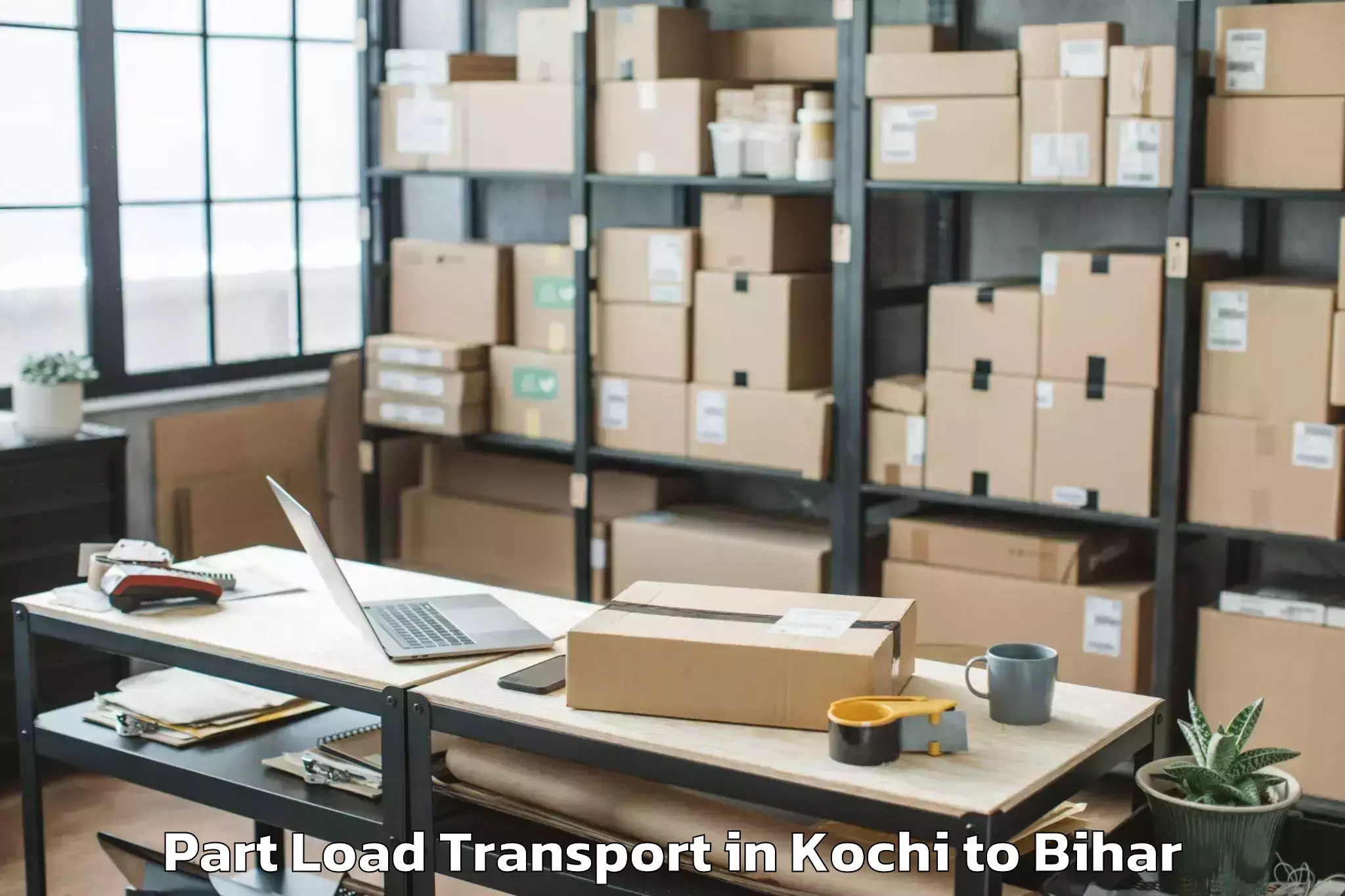 Expert Kochi to Bhinder Part Load Transport